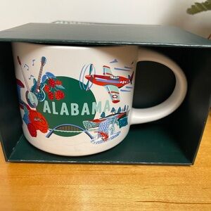 Starbucks Discovery Series- Alabama Mug with Red and Blue Design